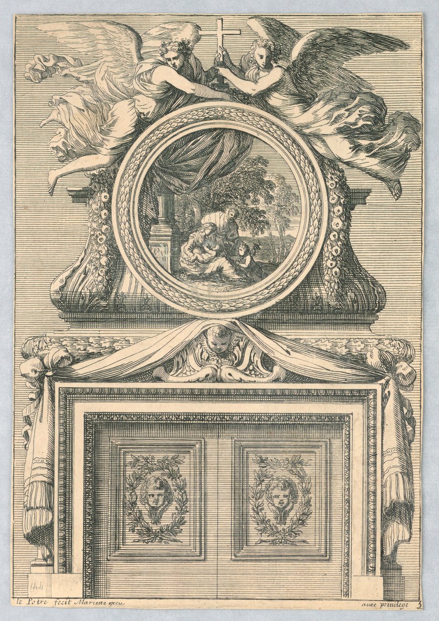 Design pro Mantlepiece, od "Cheminées a la Modern" od Jean le Pautre