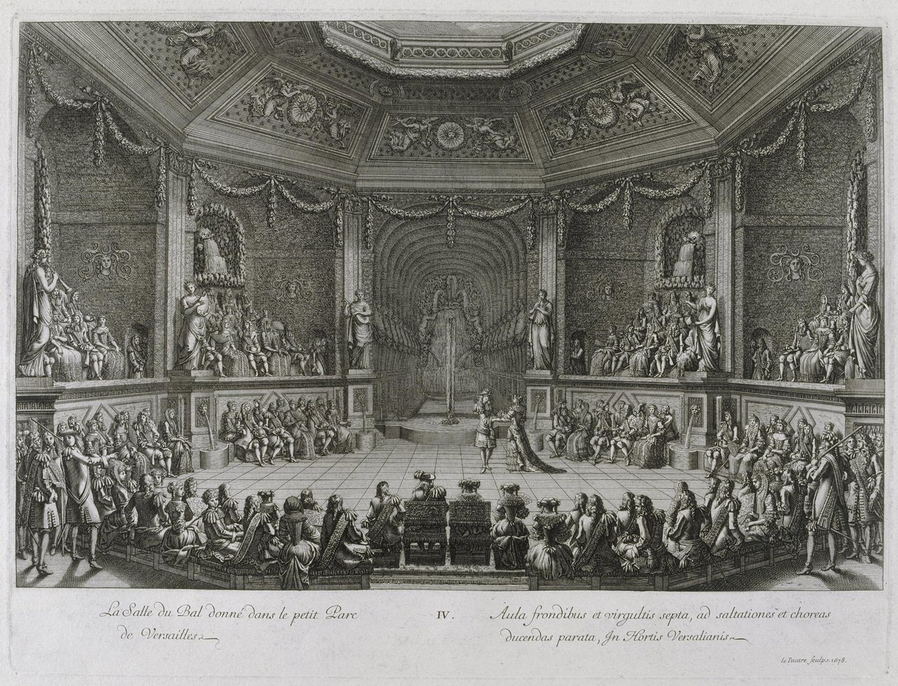 Velká královská zábava ve Versailles, 18. července 1668 od Jean le Pautre