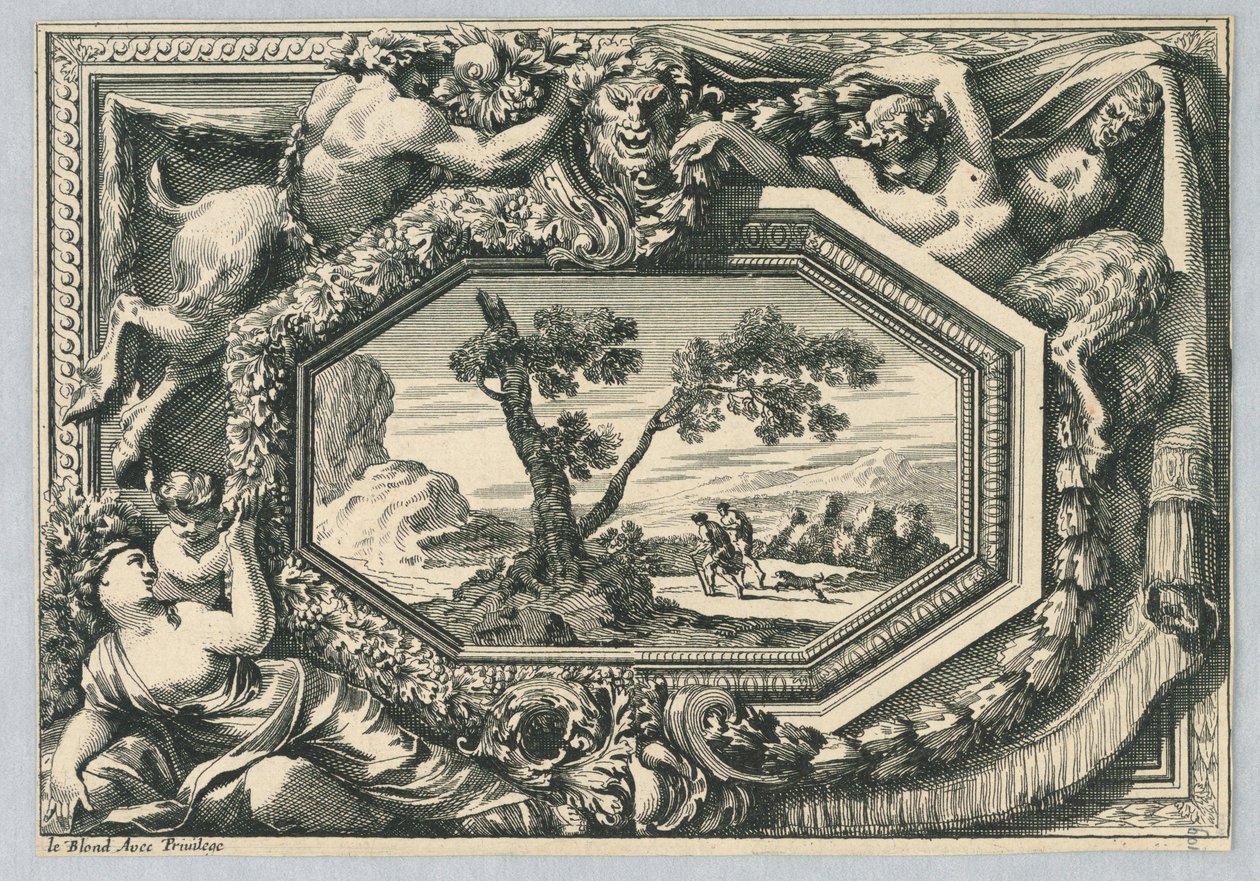 Panel z, "Ozdoby panelu" od Jean le Pautre