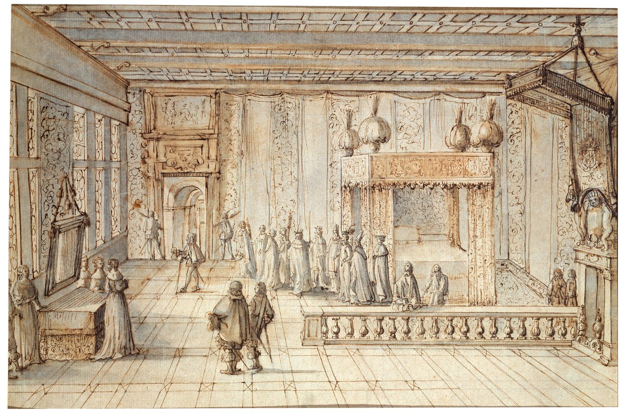 Komnata krále Ludvíka XIV ve Versailles, 1654 od Jean le Pautre