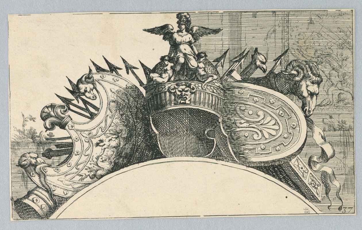 Trophy of Arms (Trofej zbraní nad věšákem) od Jean le Pautre