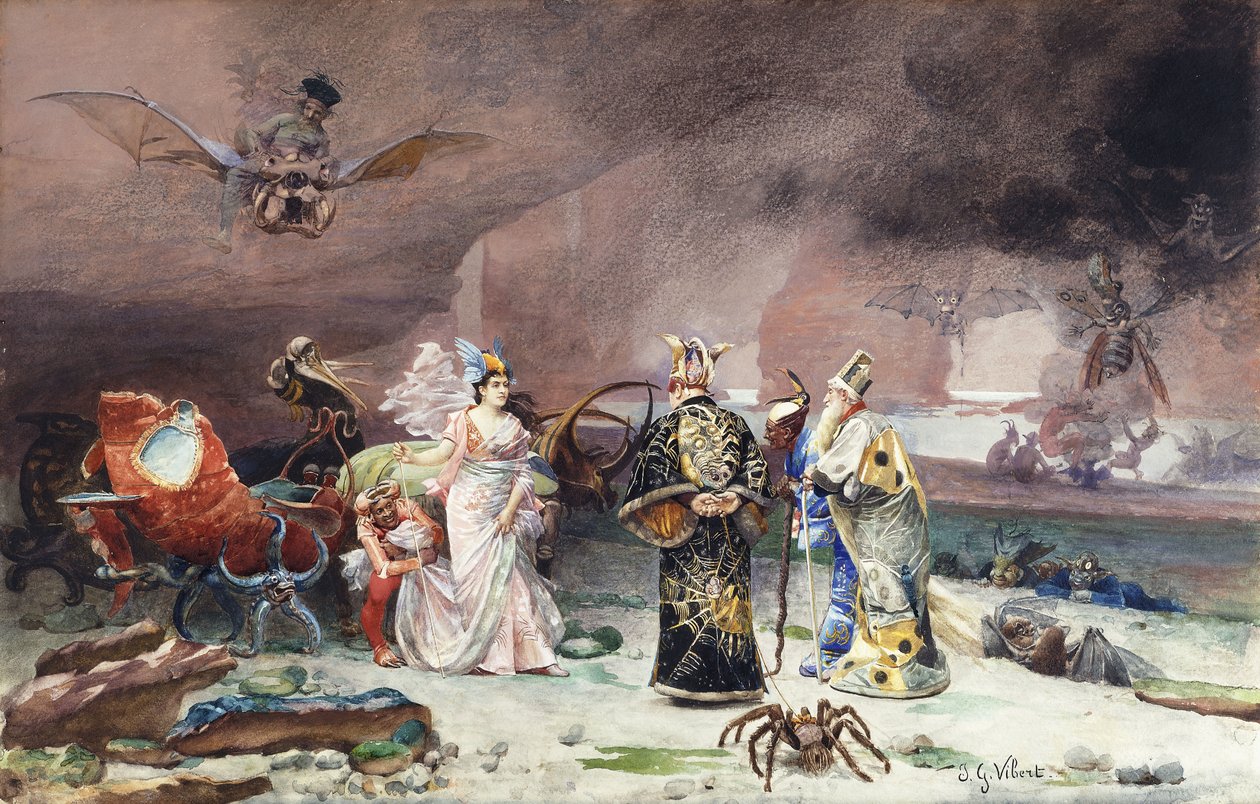 Pohádka, od Jean or Jehan Georges Vibert