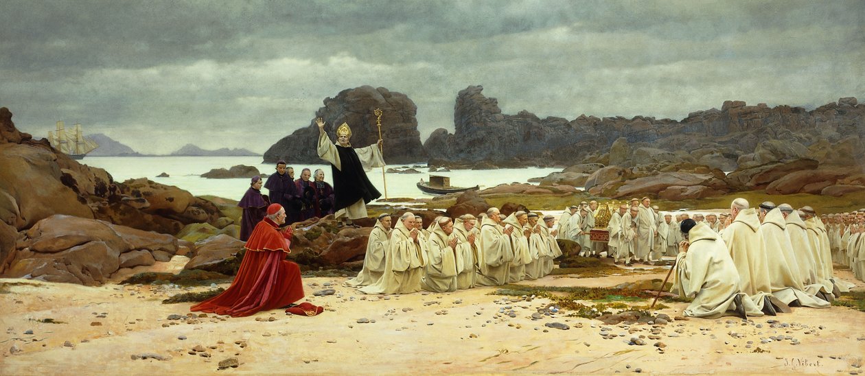 Návrat relikvií; Návrat relikvií, od Jean or Jehan Georges Vibert