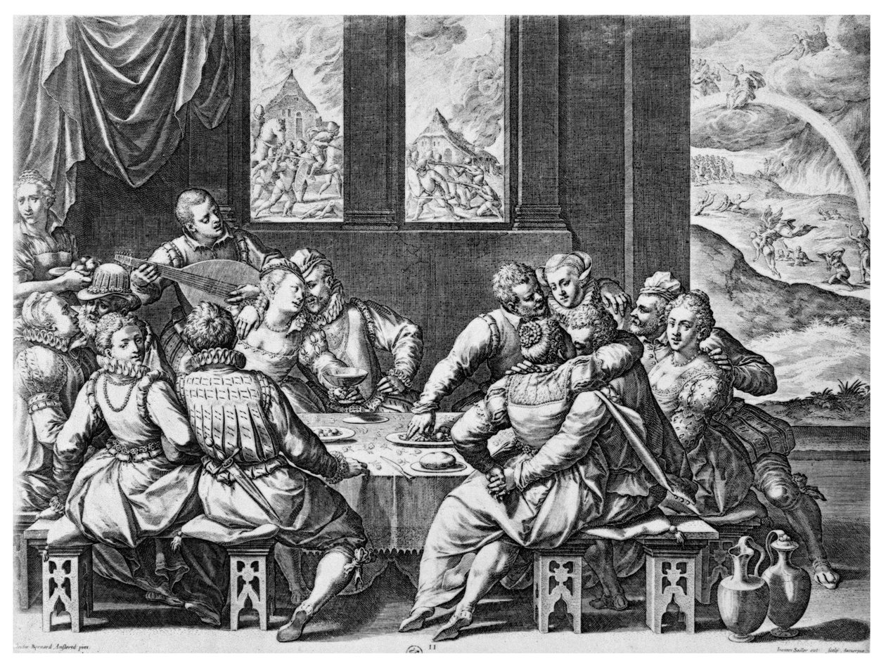 Život na dvoře Kateřiny Medicejské (1519-89), 16. století od Jean or Johann Sadeler