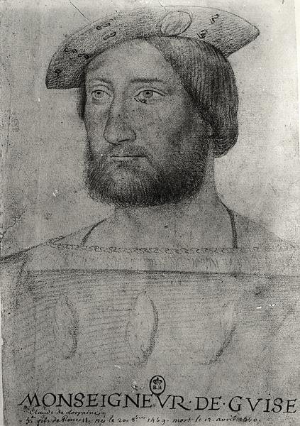 Portrét Clauda Lotrinského (1496-1550), 1. vévody z Guise od Jean school of Clouet