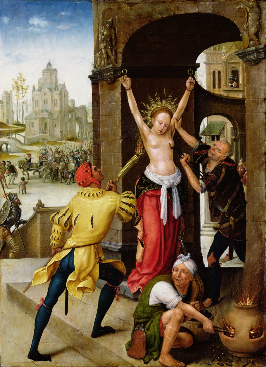Umučení svaté Barbory, 1528 od Jean the Elder Bellegambe