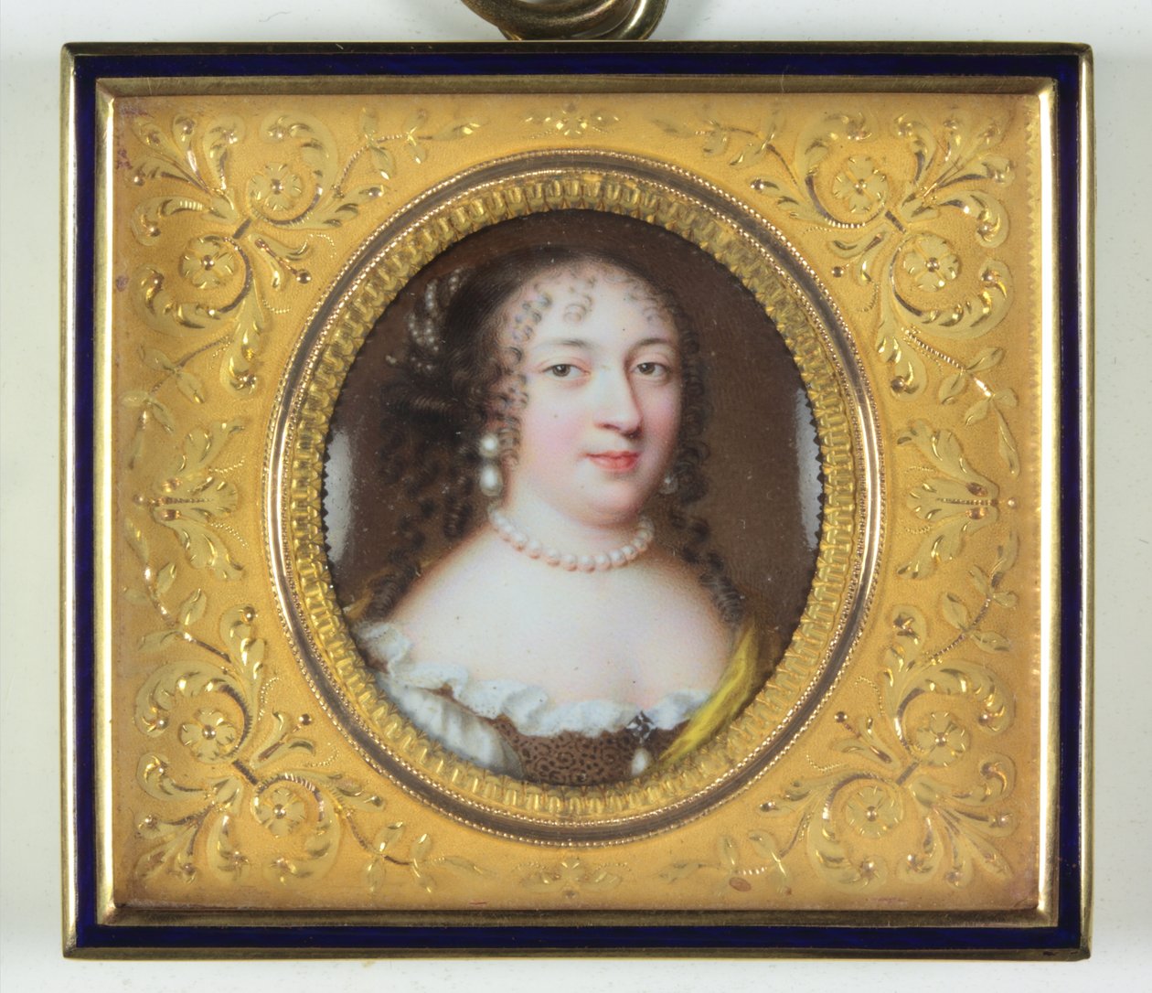 Dáma jménem Madame de Louvois (smalt) od Jean the Elder Petitot