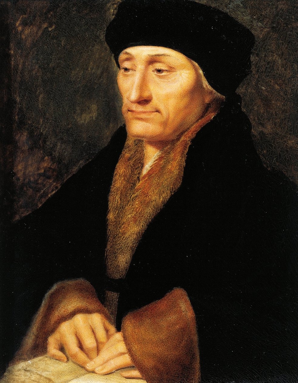 Švýcarsko, Ženeva, Portrét Desideria Erasma Rotterdamského (1466-1536) od Jeanne Henriette Rath