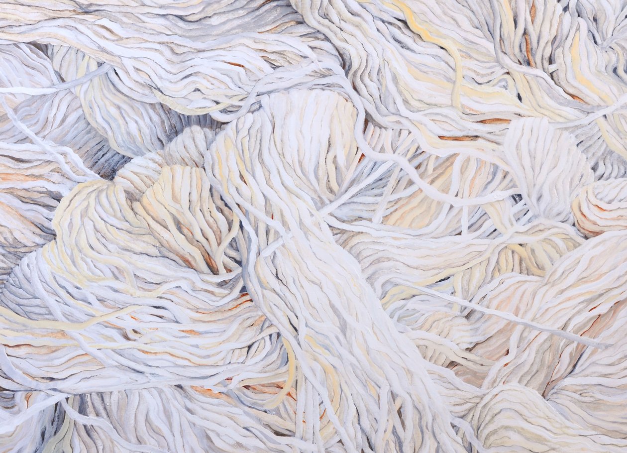Bílá vlna, 2013 (kvaš na papíře) od Jeanne Maze