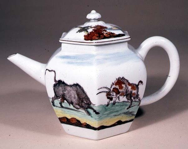 Čajová konvice Chelsea, cca 1755 (porcelán) od Jefferyes Hammett ONeale