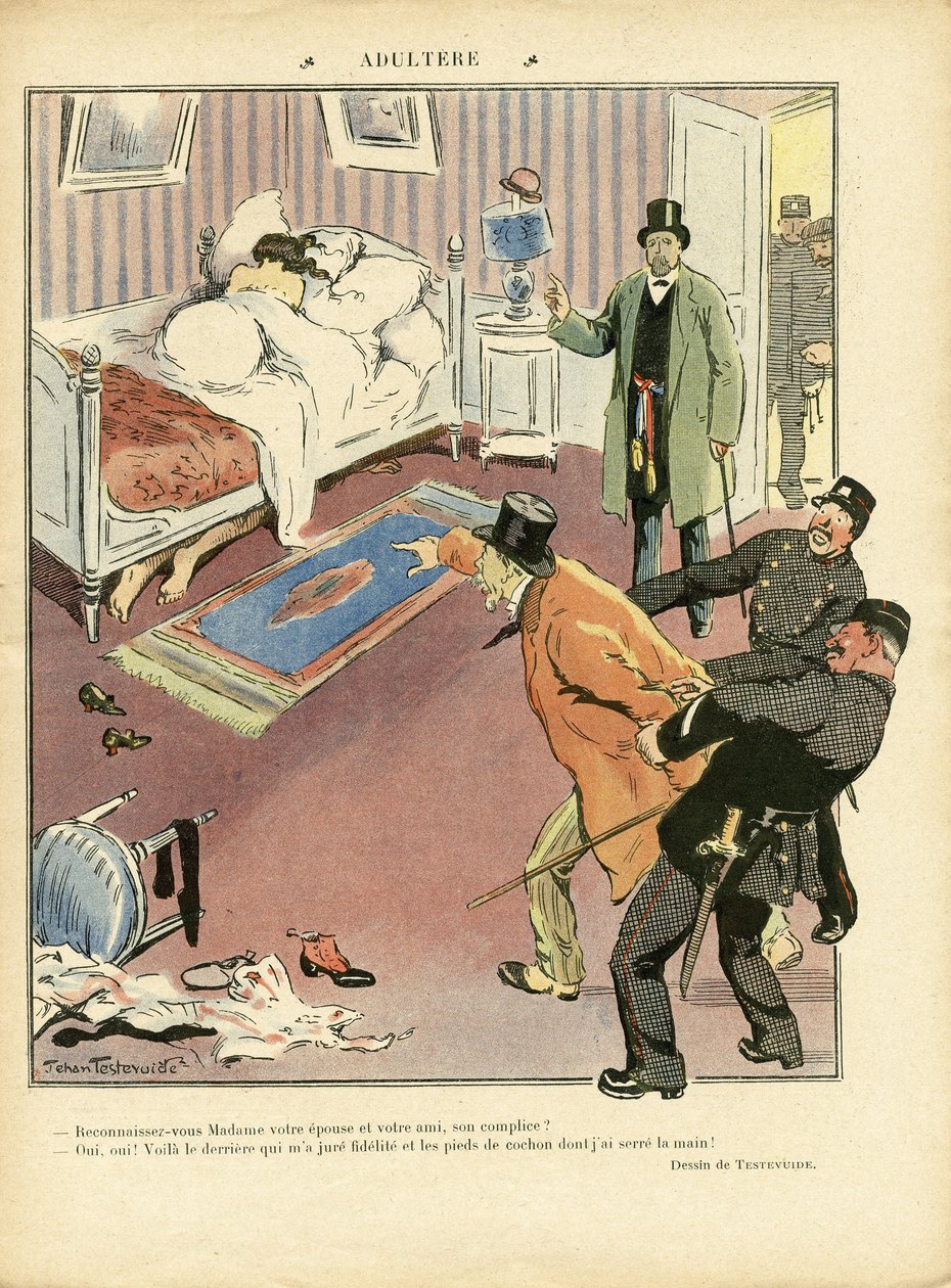 Ilustrace Jehan Testevuide (1873-1924) v Le Lire od Jehan Testevuide