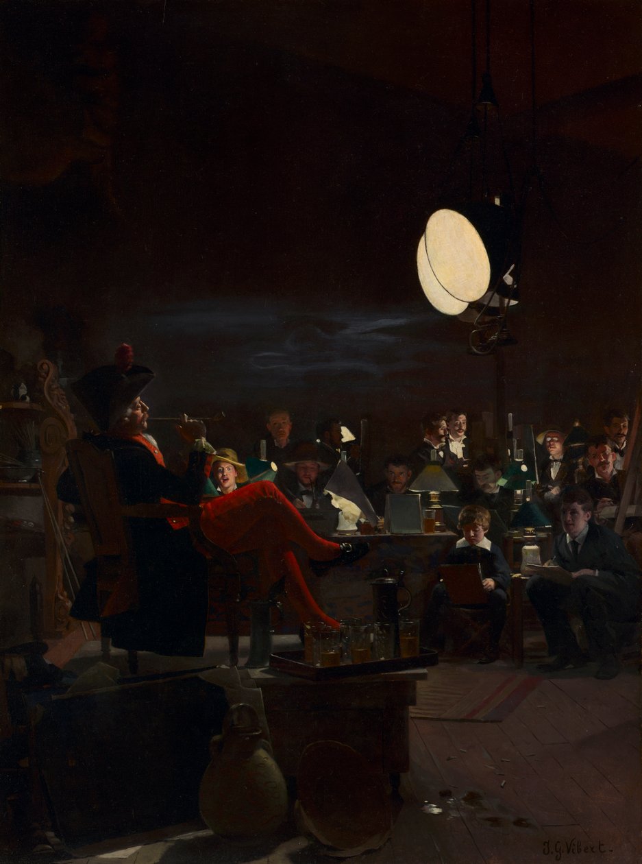 Noční třída od Jehan Georges Vibert