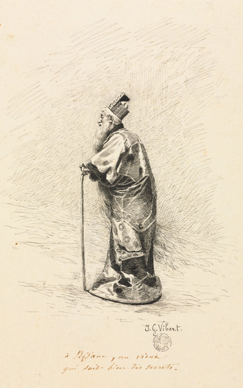 Studie pro kouzelníka v "Conte de Fée" (Příběh víly) od Jehan Georges Vibert