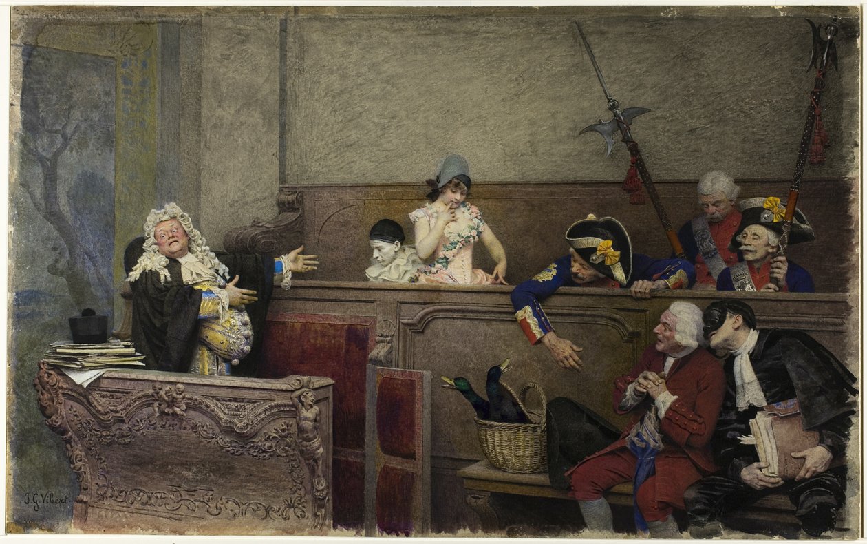 Zkouška Pierrota od Jehan Georges Vibert