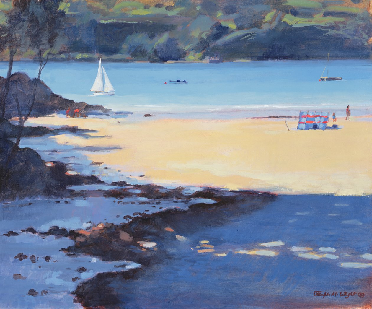 Millbay, Salcombe, 1998 od Jennifer Wright