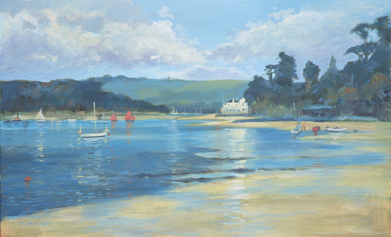 Salcombe - pozdní odpolední světlo, 2008 od Jennifer Wright