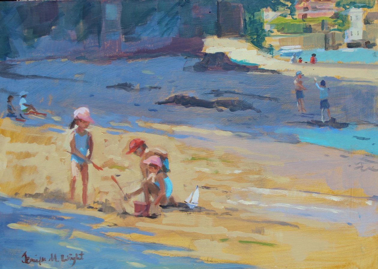 Pláž Salcombe, děti od Jennifer Wright