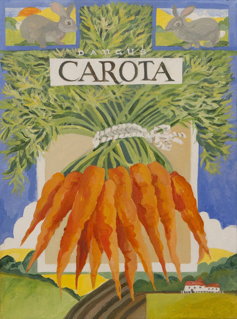Carota, mrkev (akryl) od Jennifer Abbott