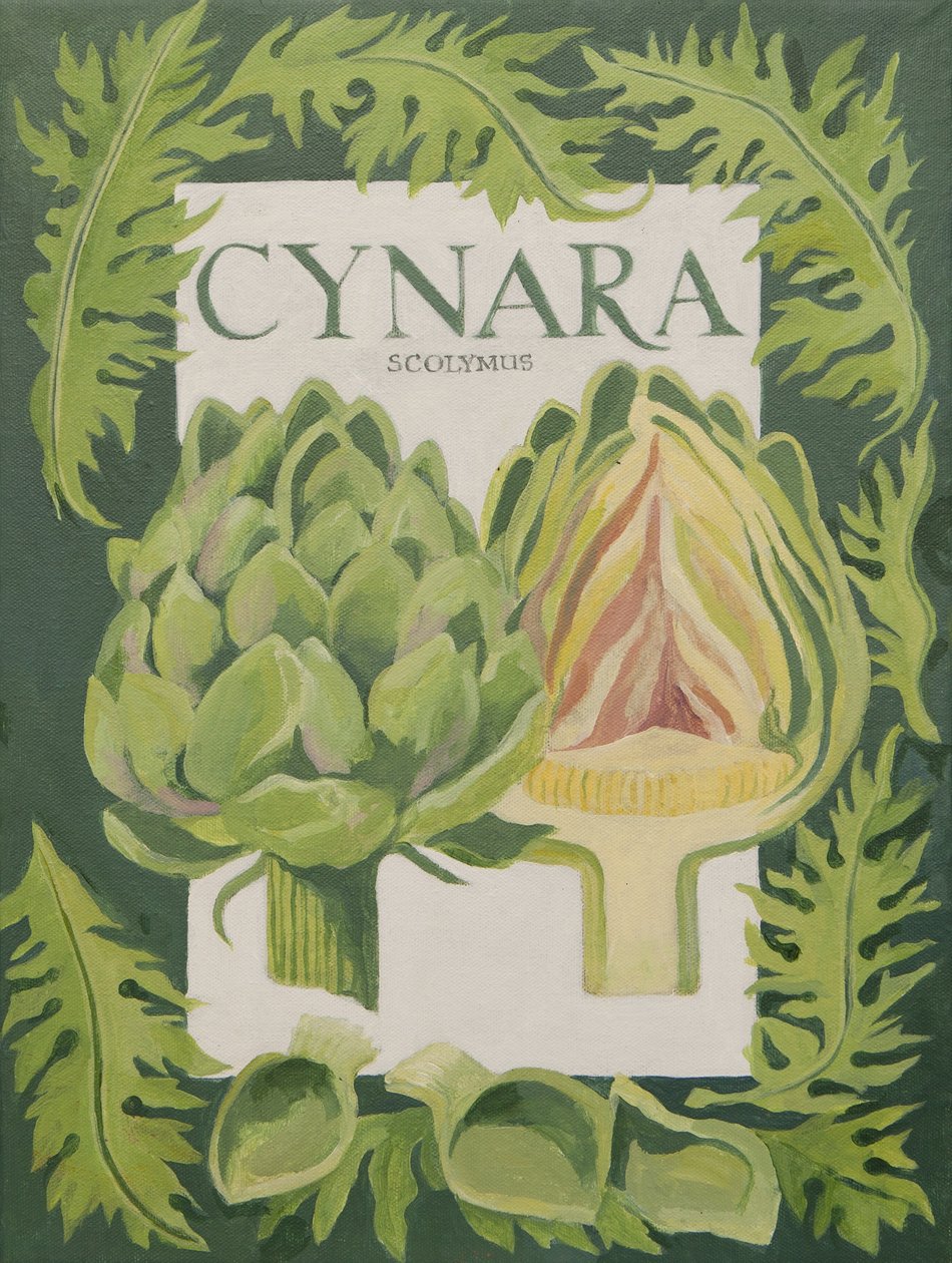 Cynara (artyčok) (akrylový) od Jennifer Abbott
