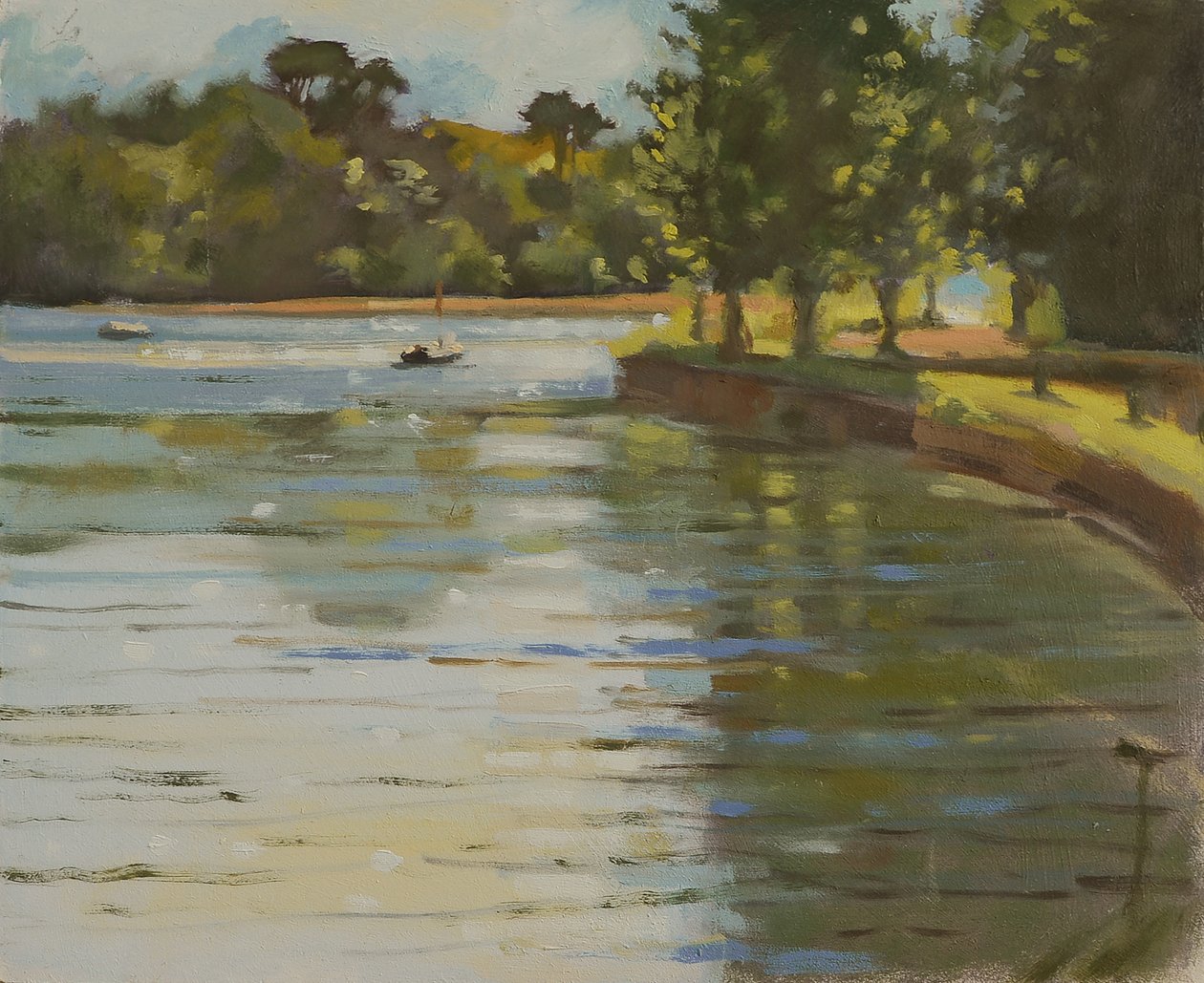 Salcombe Creek II (olej na plátně) od Jennifer Wright