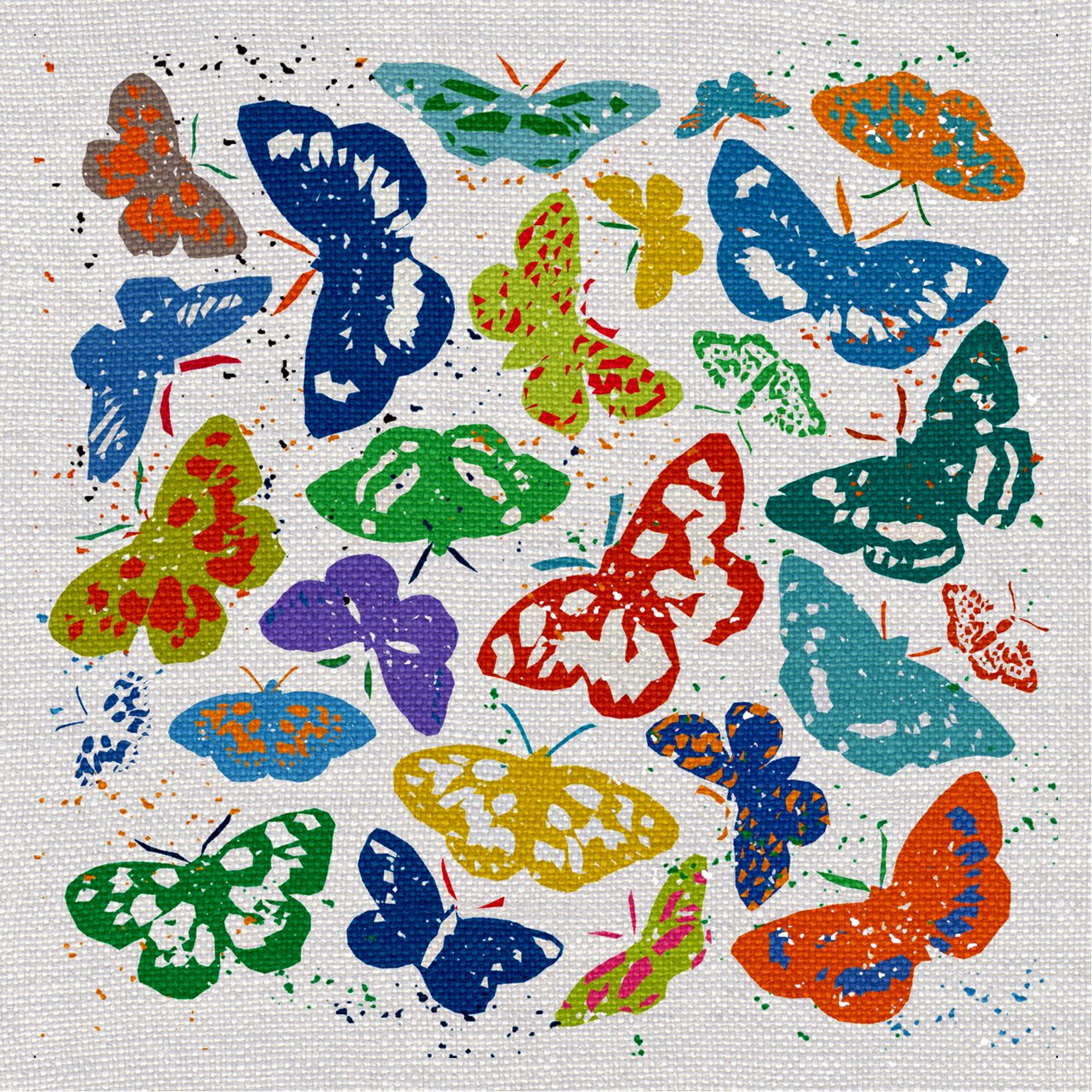 Dancing Butterflies, 2022 (smíšená média) od Jenny Frean