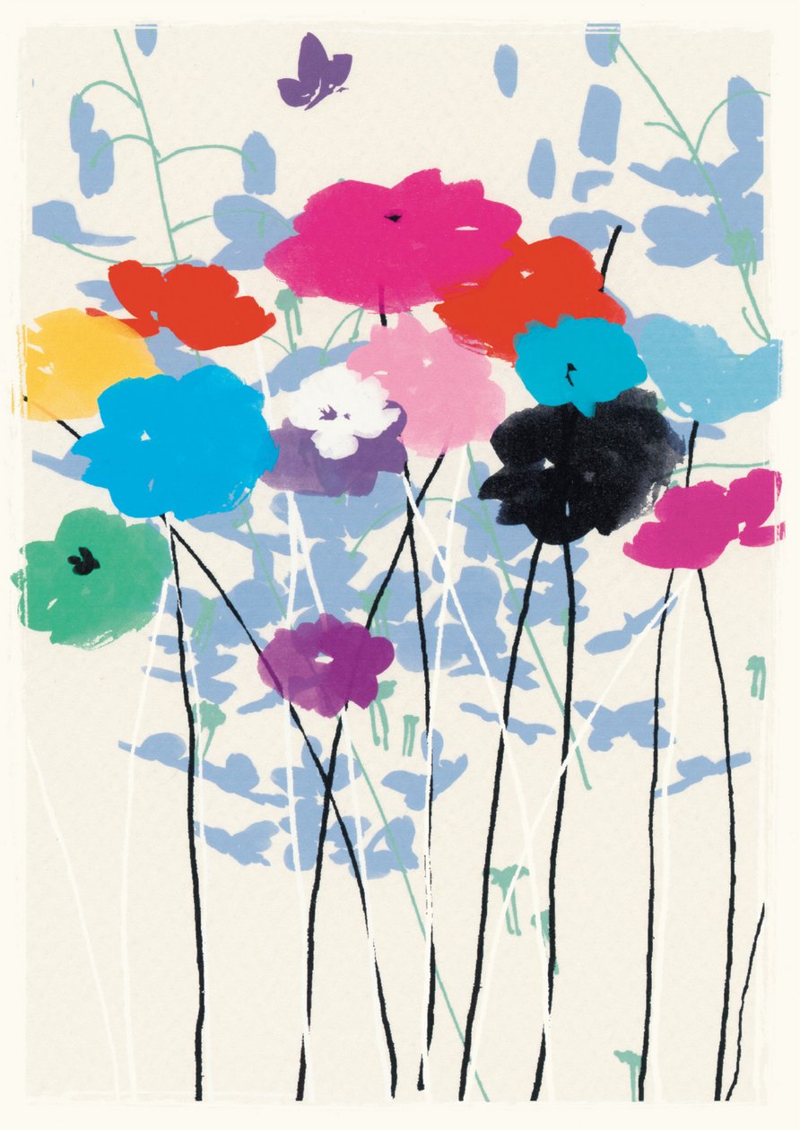 Multicolored Meadow (Standard), 2015 (kombinovaná média) od Jenny Frean