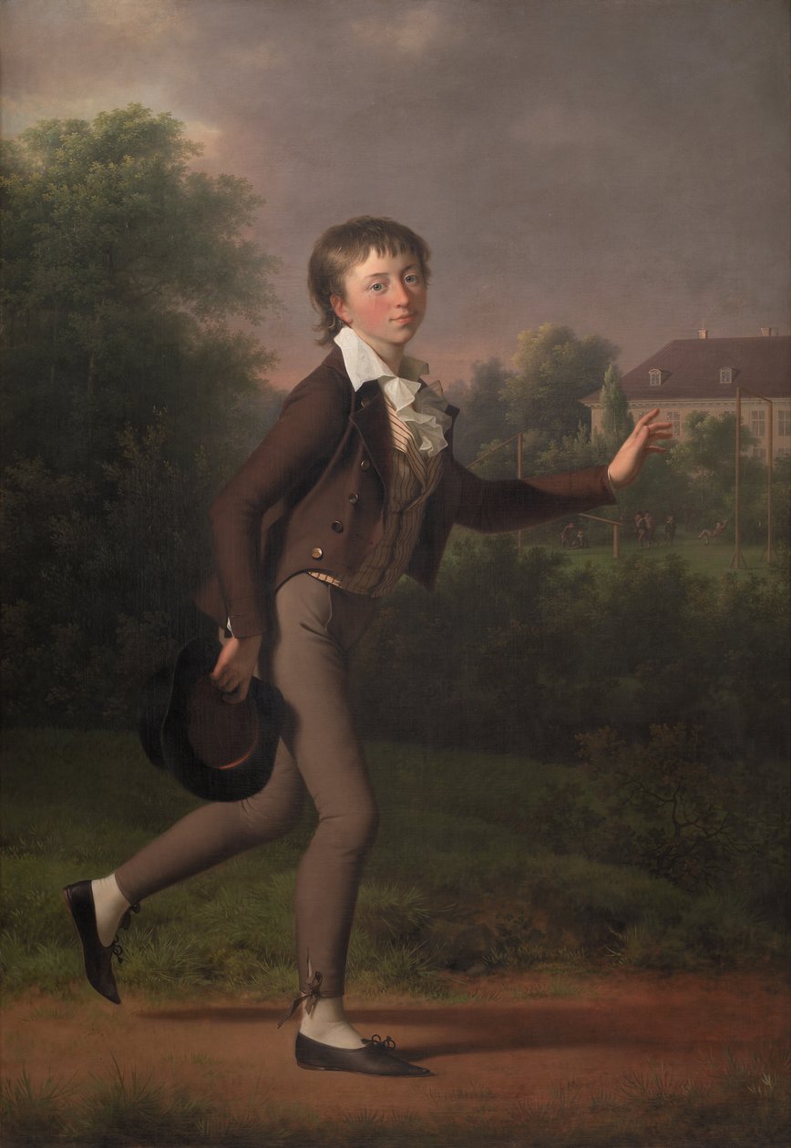 Běžící chlapec. Markus Holst von Schmidt od Jens Juel