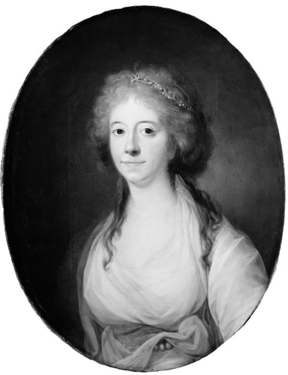 Elisabeth (Lisa) de la Calmette, rozená baronka Iselinová, manželka Antoina de la Calmetteho od Jens Juel