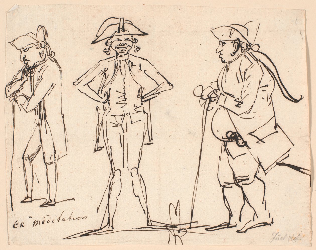 Rozjímání. Karikatury Clemense, Juela a Charlese Bonnetových od Jens Juel