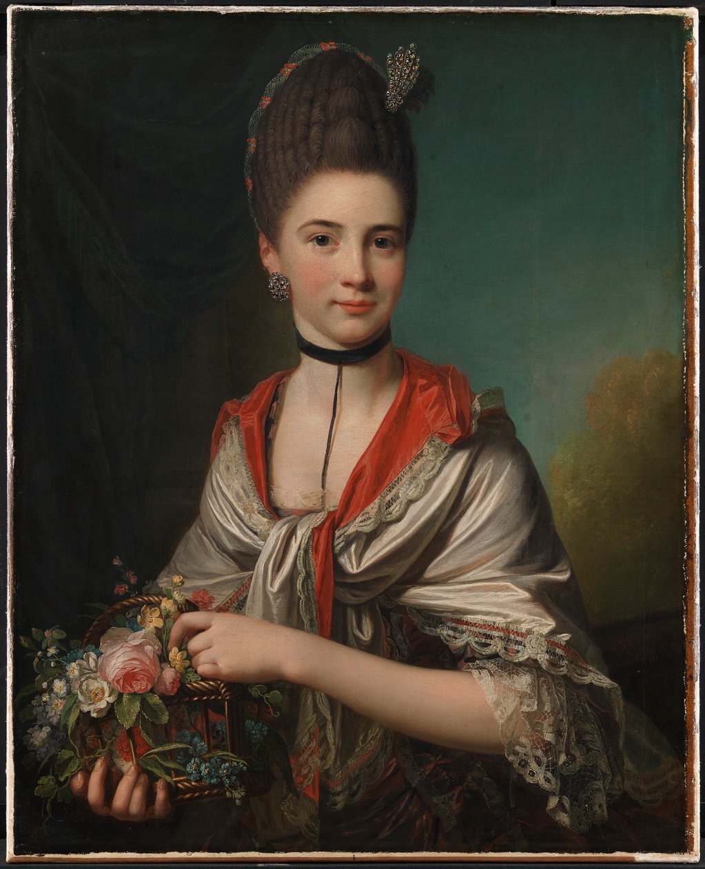 Portrét Anny Elisabeth Battier, rozené Storp od Jens Juel