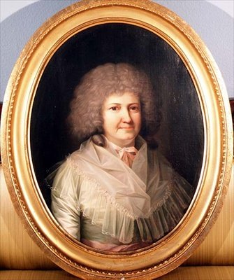 Portrét dámy, paní Mackwayová od Jens Juel