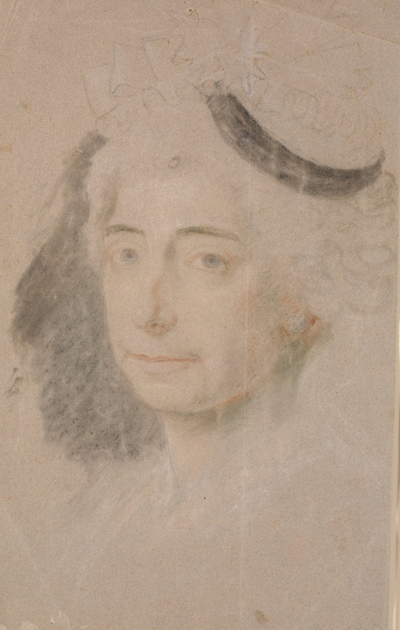 Studie k portrétu paní Margrethe Elisabeth Stampe od Jens Juel