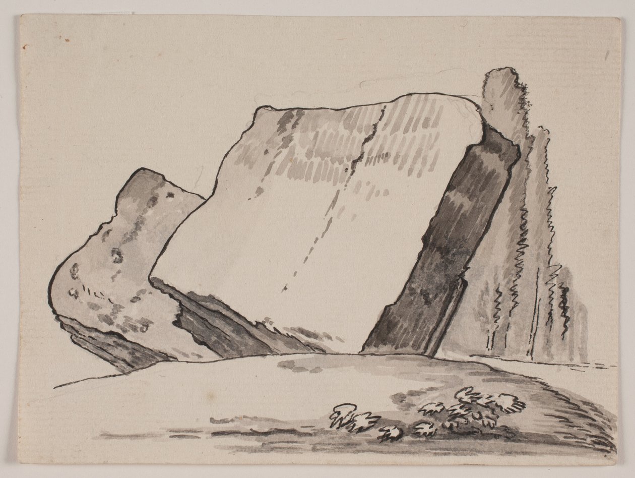 Úlomky ruin a cypřiše od Jens Petersen Lund