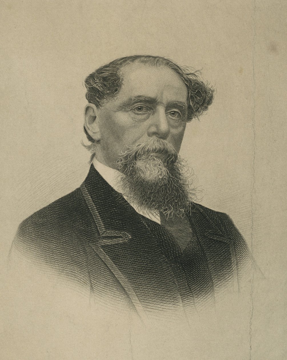 Charles Dickens, vyryto E. G. Williamsem a Bros. pro Demorests Monthly Magazine od Jeremiah Gurney