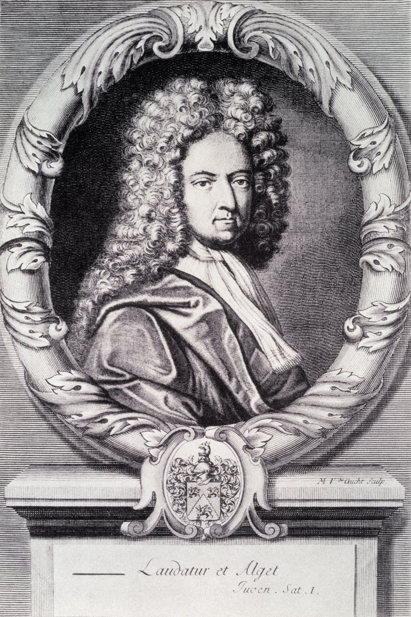 Daniel Defoe, rytý Michael Van der Gucht (1660-1725) od Jeremiah Taverner