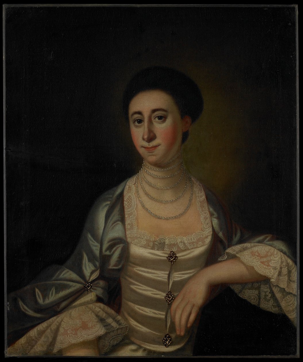 Portrét Marcy Olneyové, kolem roku 1771 od Jeremiah Theus