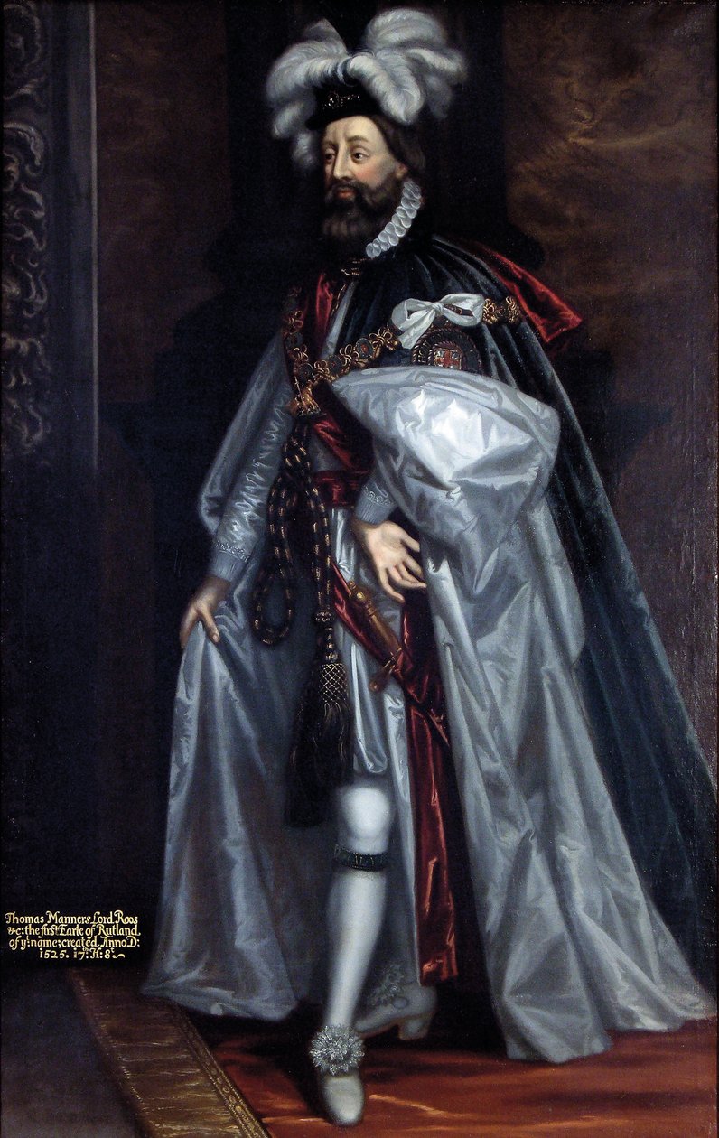 Sir Thomas Manners, 1. hrabě z Rutlandu, kolem roku 1675 od Jeremias van der Eyden