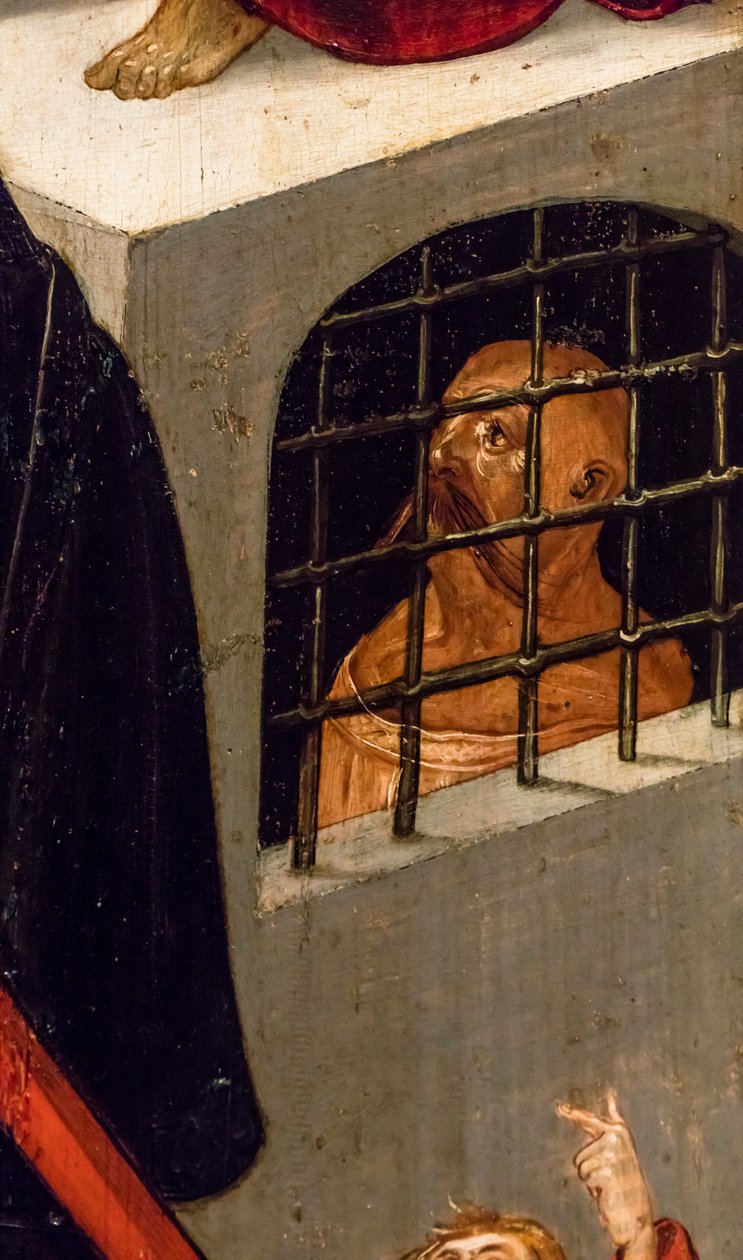 Ecce Homo, asi 1515 (tempera a olej na jehličnatém dřevě) od Jerg Ratgeb