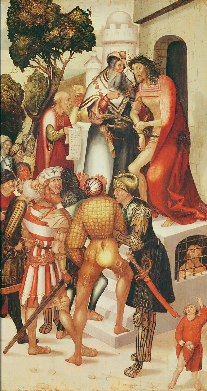 Ecce Homo, z Herrenbergského oltáře, 1519 od Jerg Ratgeb