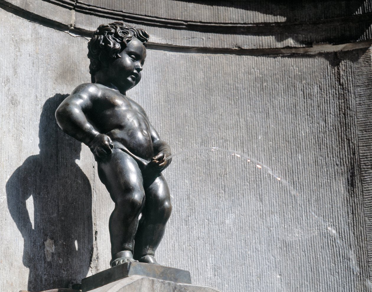 Manneken Pis, 1619, bronz od Jerome the Elder Duquesnoy
