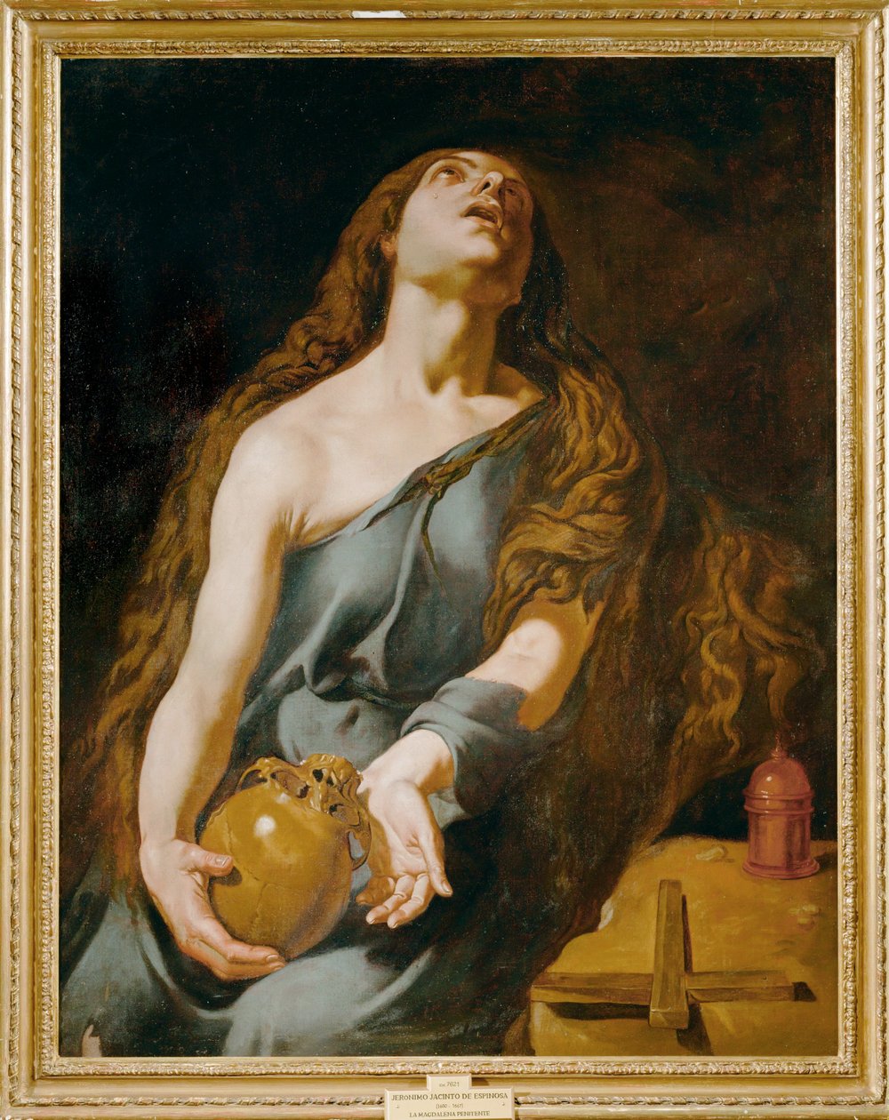 Svatá Marie Magdaléna, kajícnice (malba na plátně) od Jeronimo Jacinto Espinosa