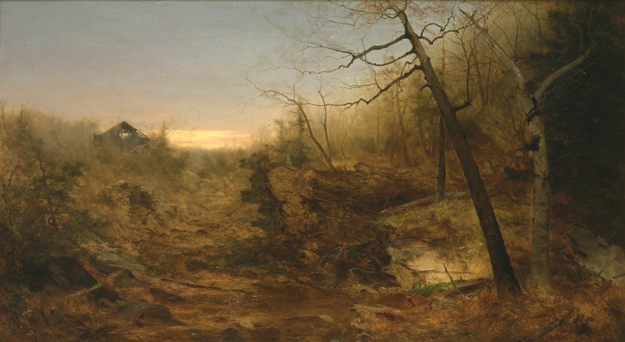 Podzim, Mlýnský potok, 1860 od Jervis McEntee