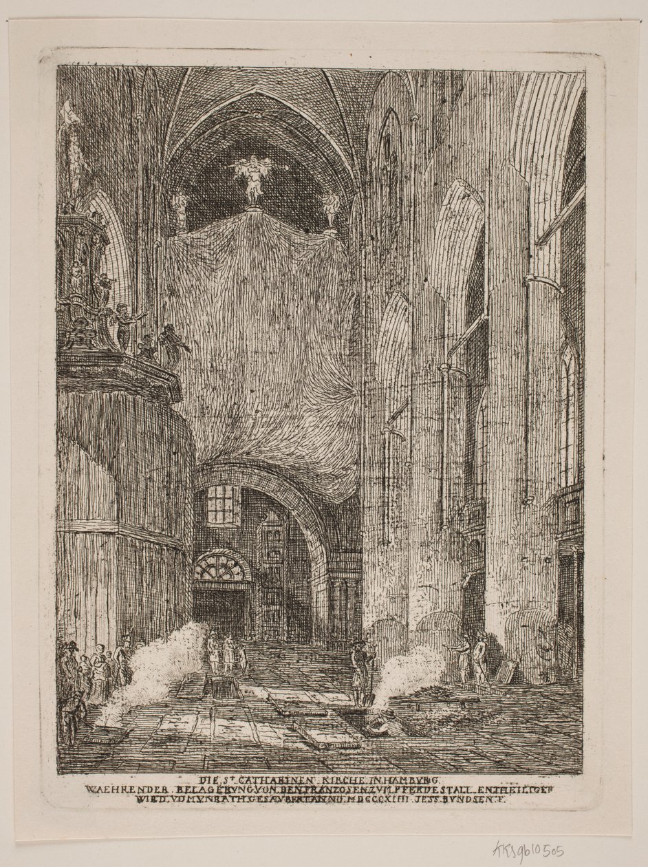 Interiér kostela sv. Catharina Church v Hamburku od Jes Bundsen