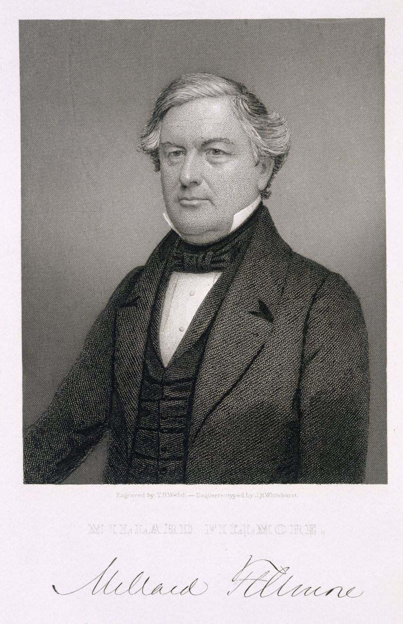 Millard Fillmore, vyryl Thomas B. Welch (1814-74) podle daguerrotypie od Jesse H. Whitehurst