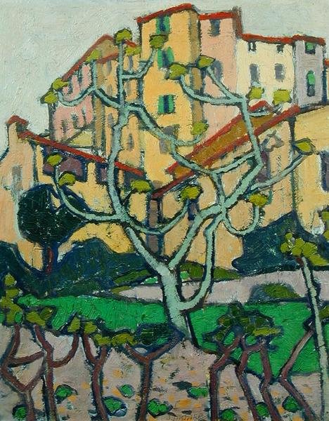 Pohled na Les Baux od Jessica Stewart Dismorr