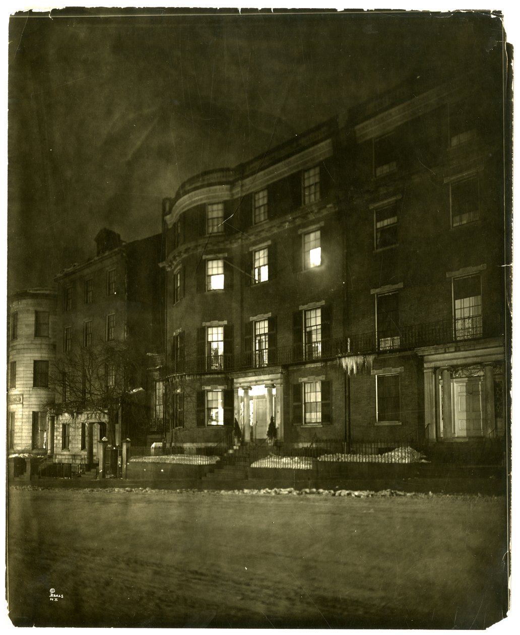 Beacon St, Boston, Ma, USA, cca 1902-10 (želatinová stříbrná fotografie) od Jessie Tarbox Beals