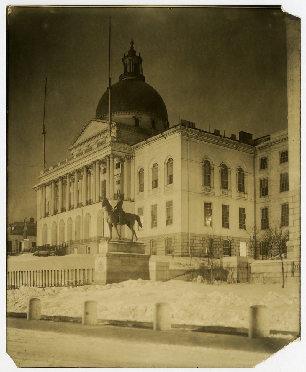 Capitol, Boston, Mass, Boston, USA, cca 1902-10 (želatinová stříbrná fotografie) od Jessie Tarbox Beals