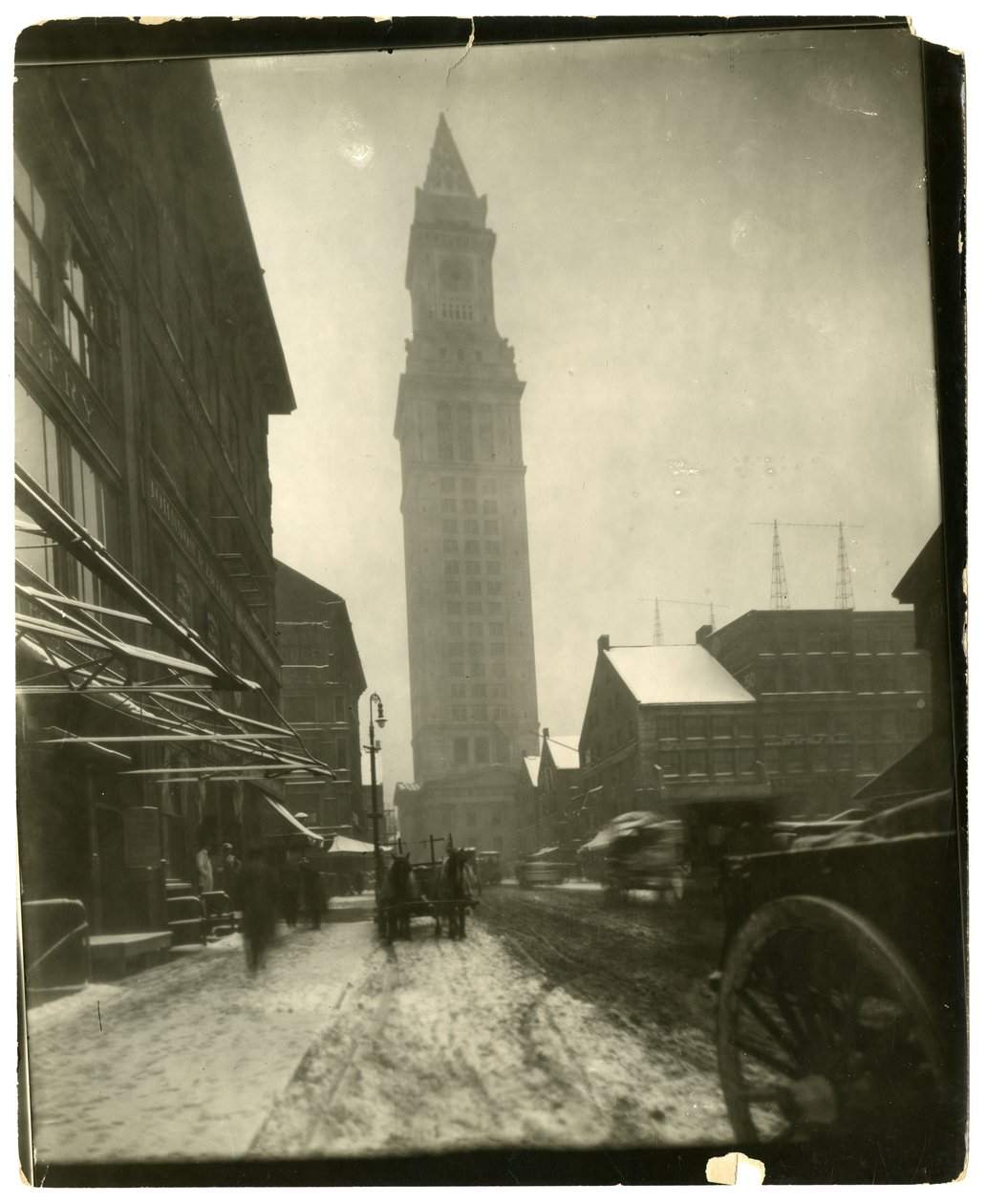 Custom House, Boston, USA, cca 1902-10 (želatinová stříbrná fotografie) od Jessie Tarbox Beals