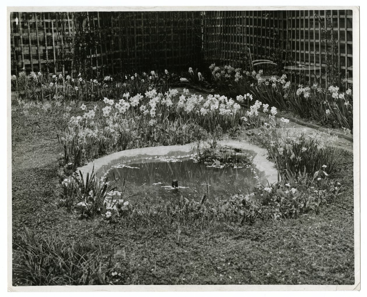 Garden of Mr & Mrs Wm H Wells 265 W 11th St, New York, USA od Jessie Tarbox Beals