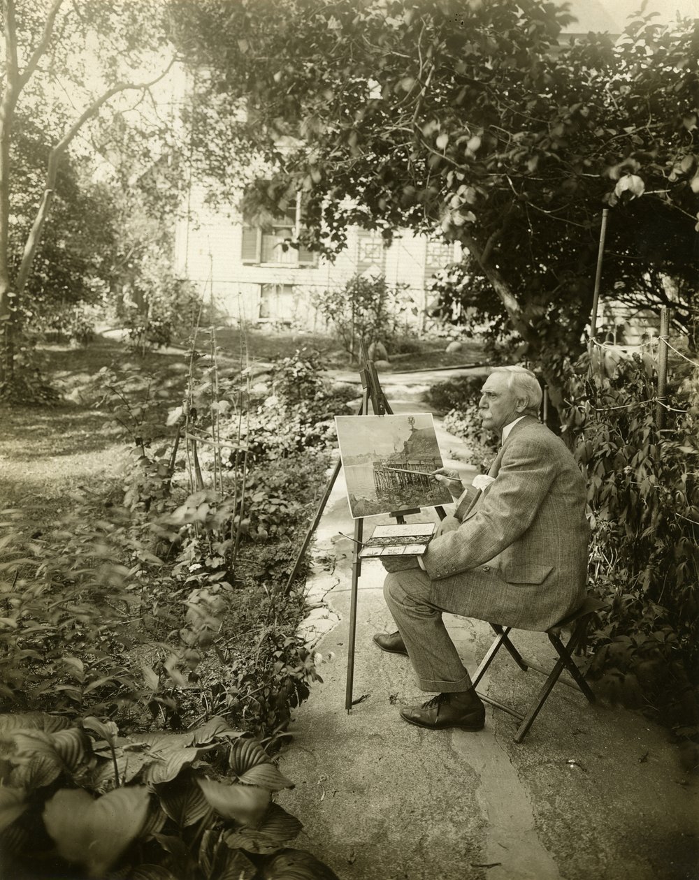 Harry Fenn, umělec, cca 1905-11 (želatinová stříbrná fotografie) od Jessie Tarbox Beals